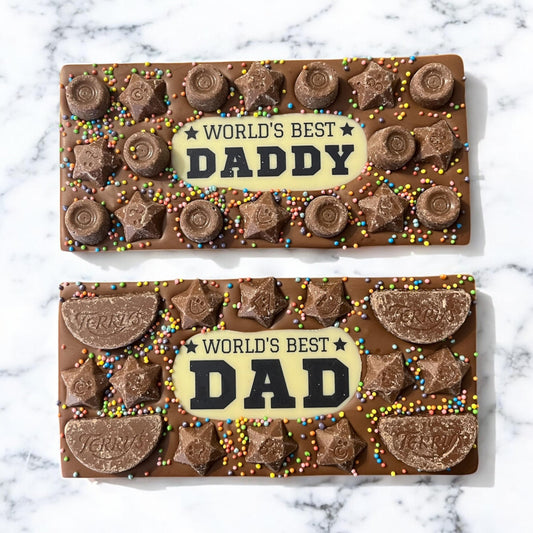 World's Best Personalised Belgian Milk Chocolate Bar & Gift Box 100g