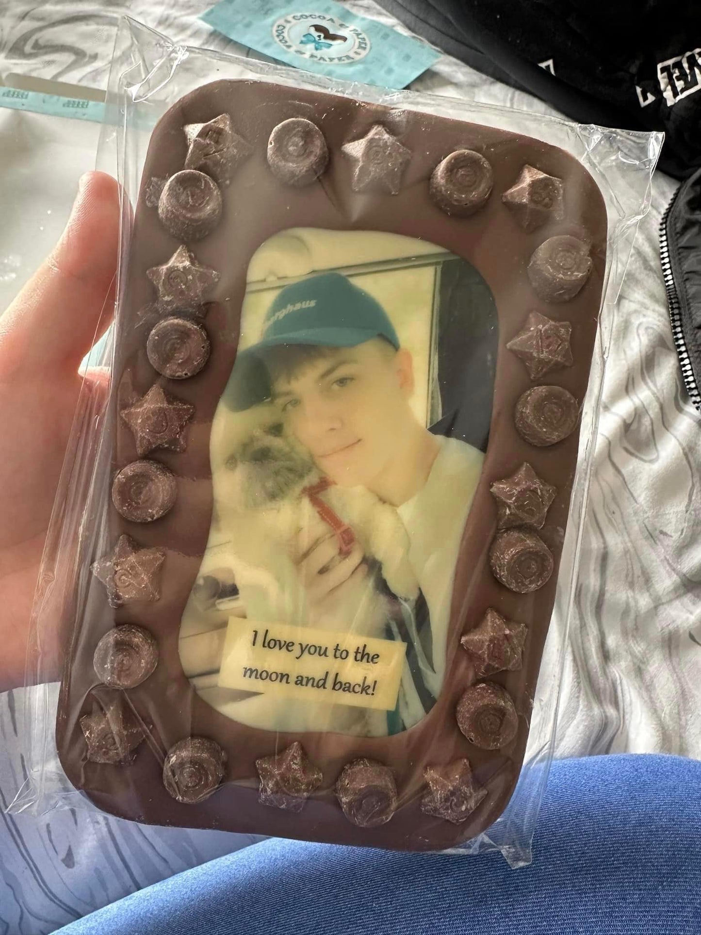 Edible Photo Personalised Chocolate Slab & Gift Box