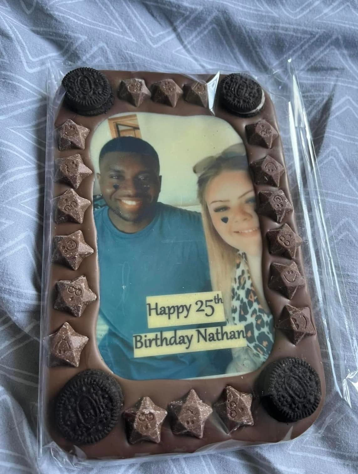 Edible Photo Personalised Chocolate Slab & Gift Box