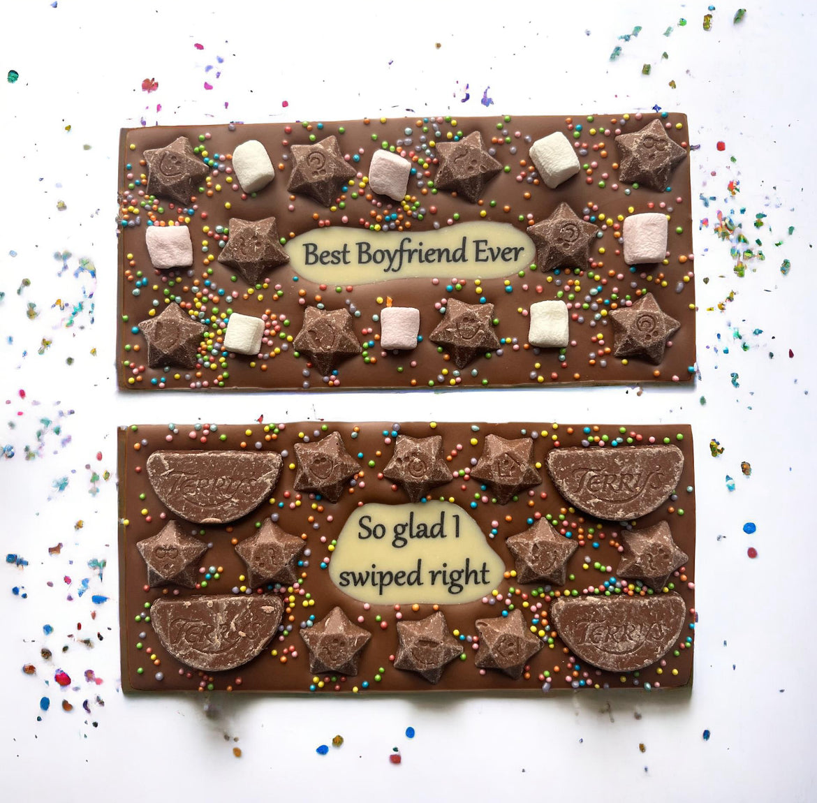 Personalised Medium Milk Belgian Chocolate Bar & Gift Box 100g