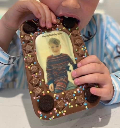 Edible Photo Personalised Chocolate Slab & Gift Box