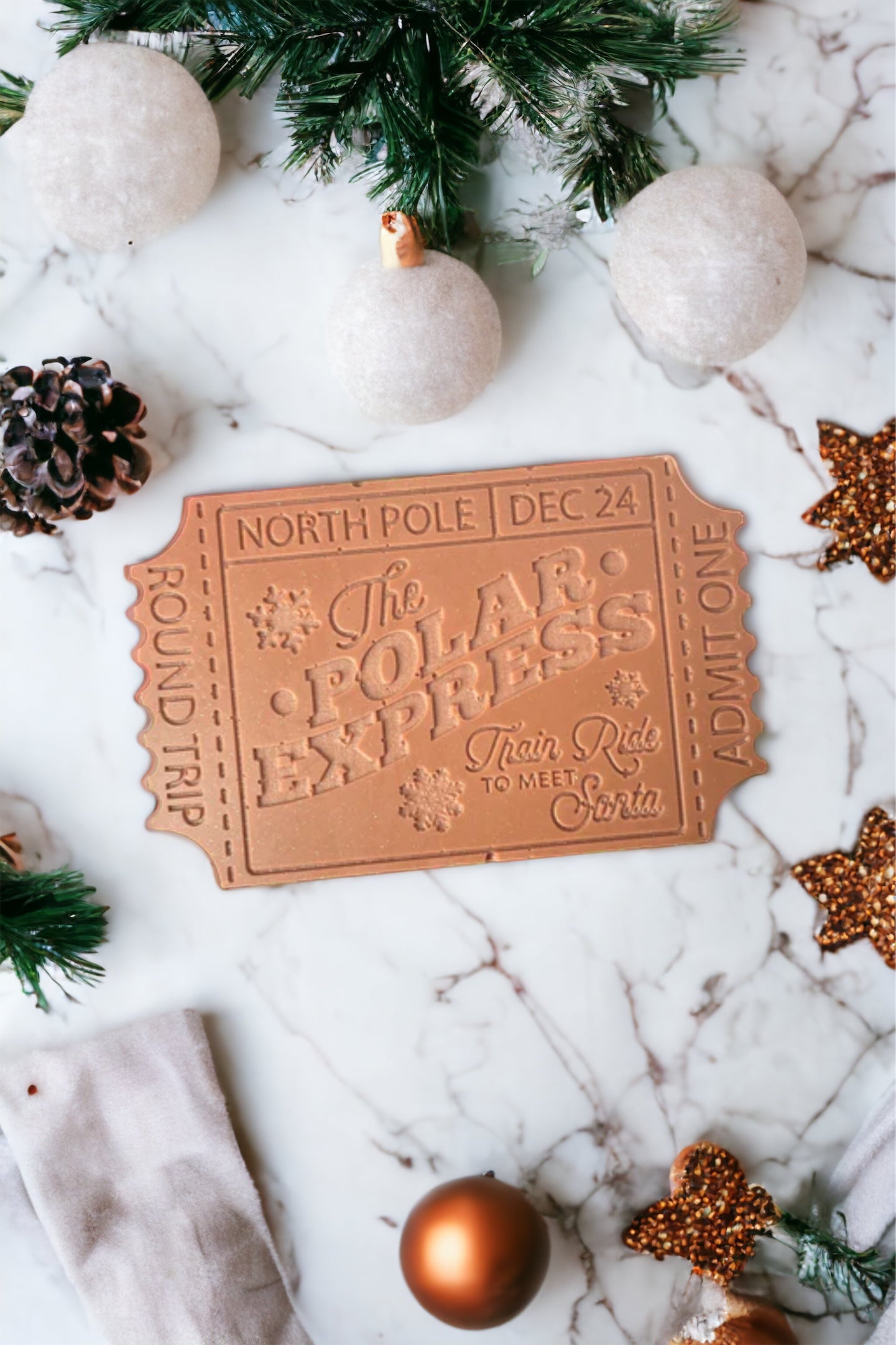 Polar Express Ticket Mini Chocolate Bar 60g