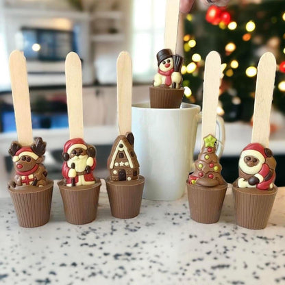 Assorted Christmas Hot Chocolate Spoons
