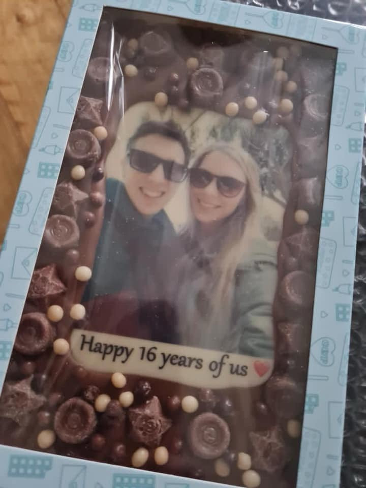 Edible Photo Personalised Chocolate Slab & Gift Box