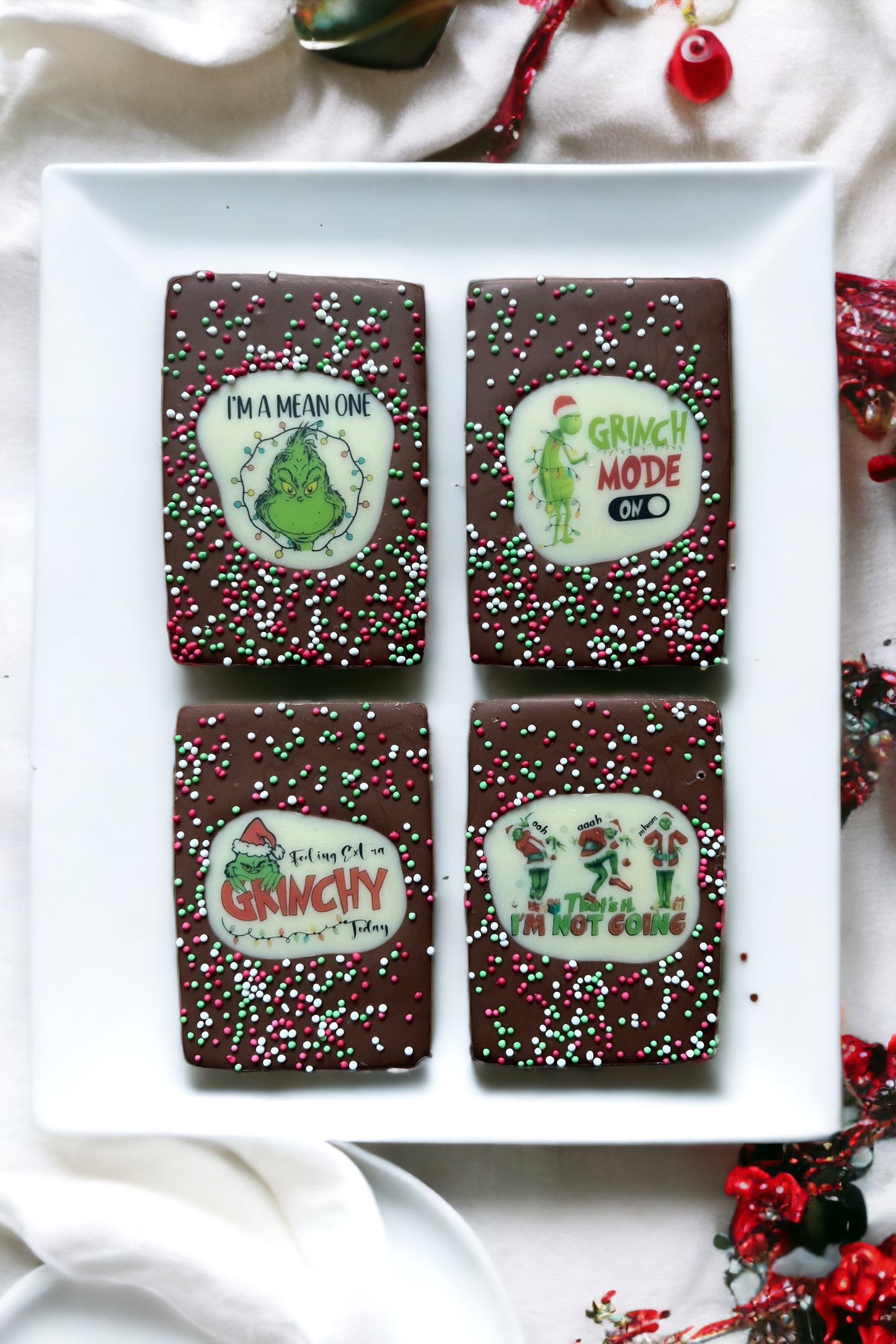 Grinch Mini Chocolate Bars