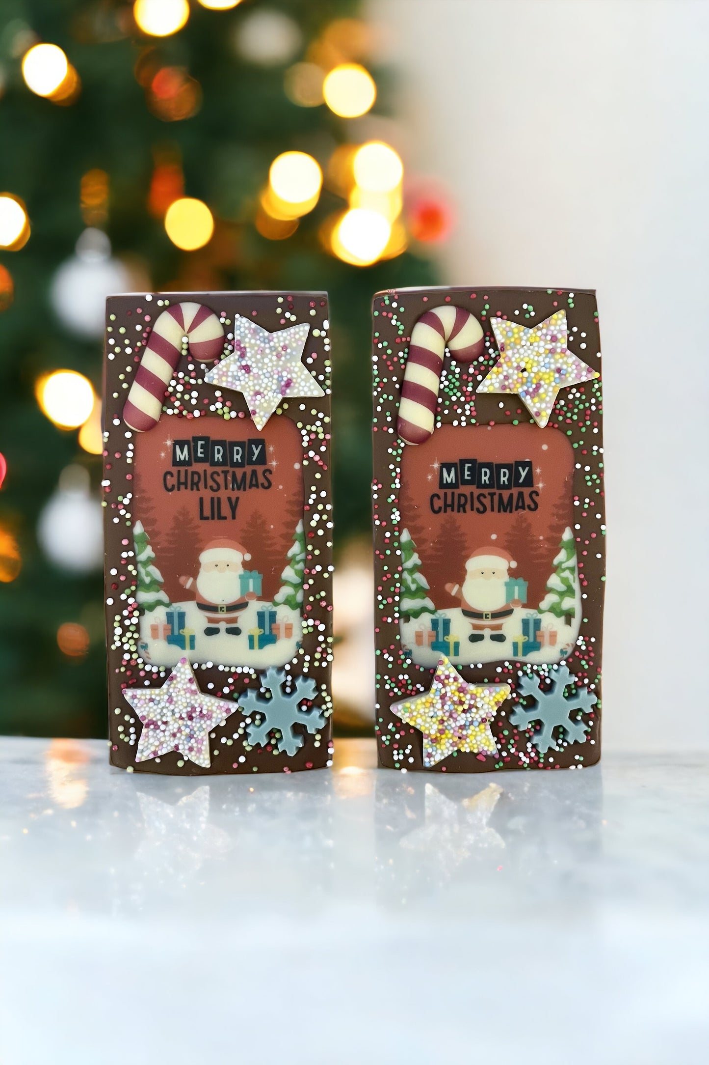 Christmas Image Medium Chocolate Bar (personalised option available)