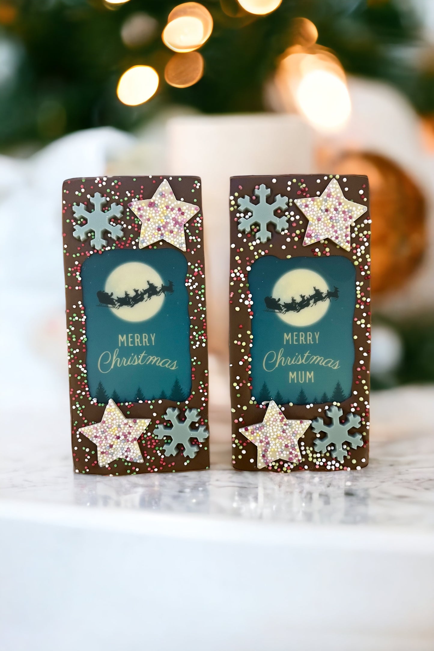 Christmas Image Medium Chocolate Bar (personalised option available)