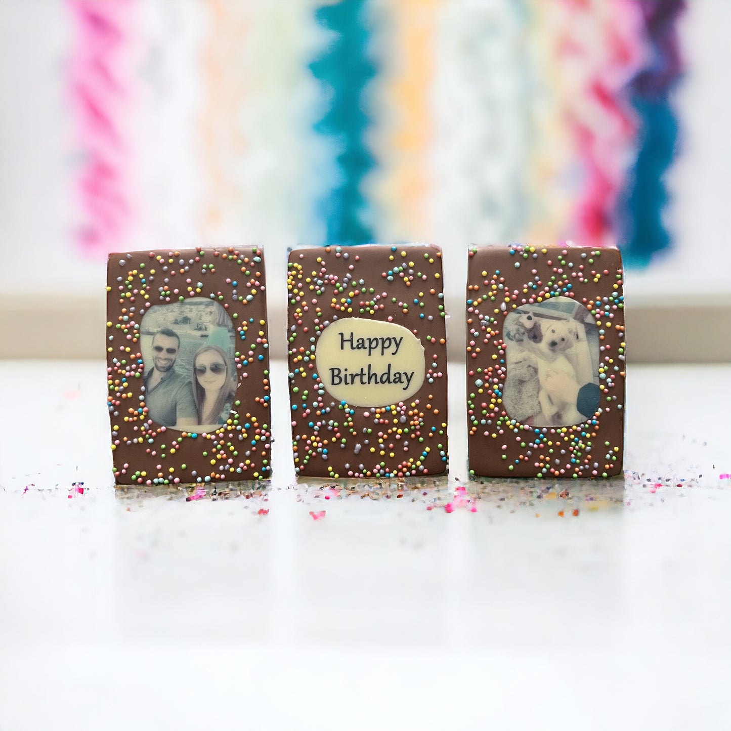 Personalised Photo Mini Belgian Chocolate Bars - Letterbox Friendly