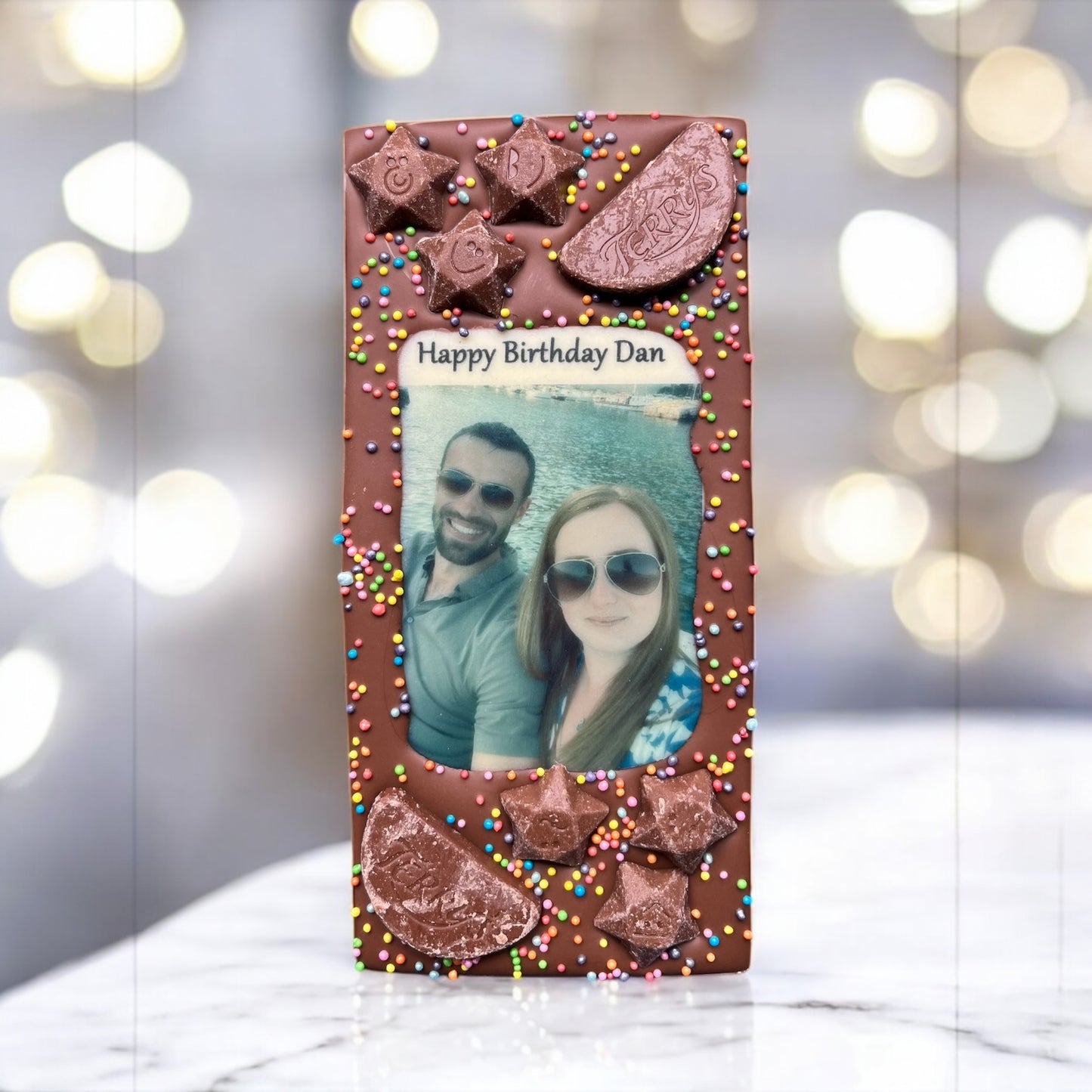 Personalised Photo Medium Chocolate Bar & Gift Box 100g
