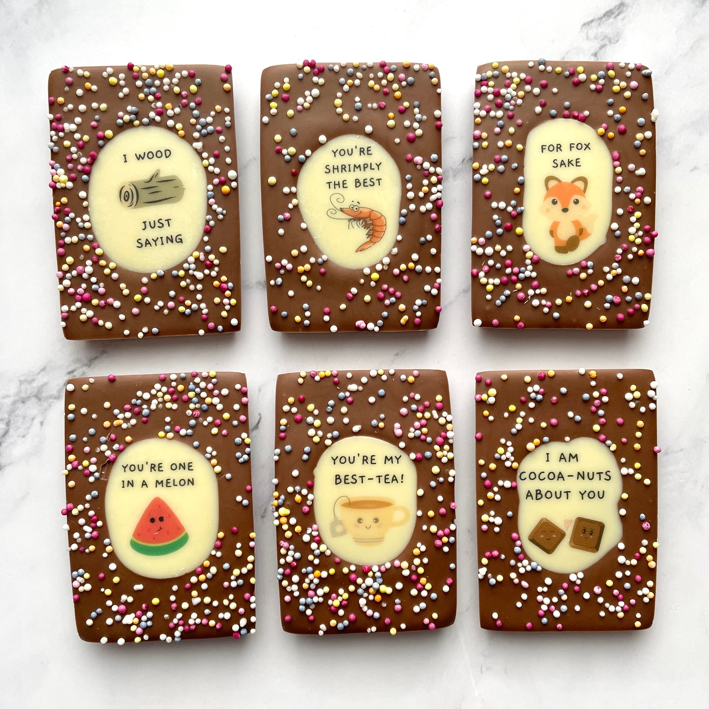 PunBars Mini Funny Chocolate Bars