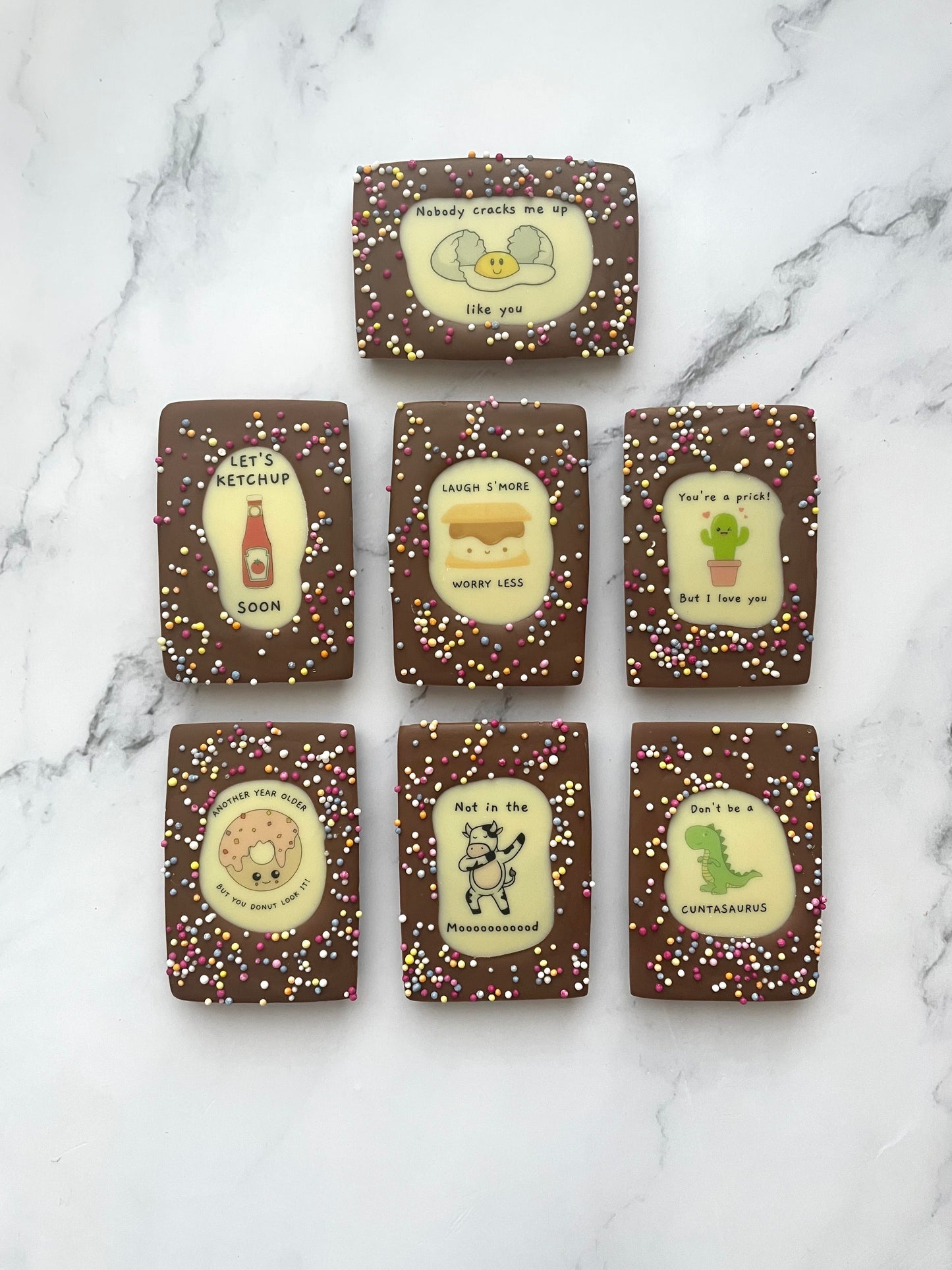 PunBars Mini Funny Chocolate Bars