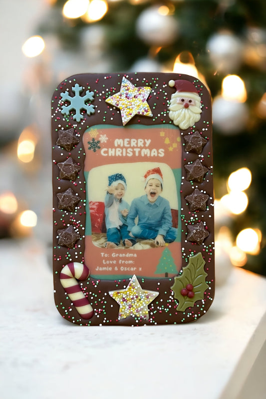Christmas Photo Chocolate Slab & Gift Box