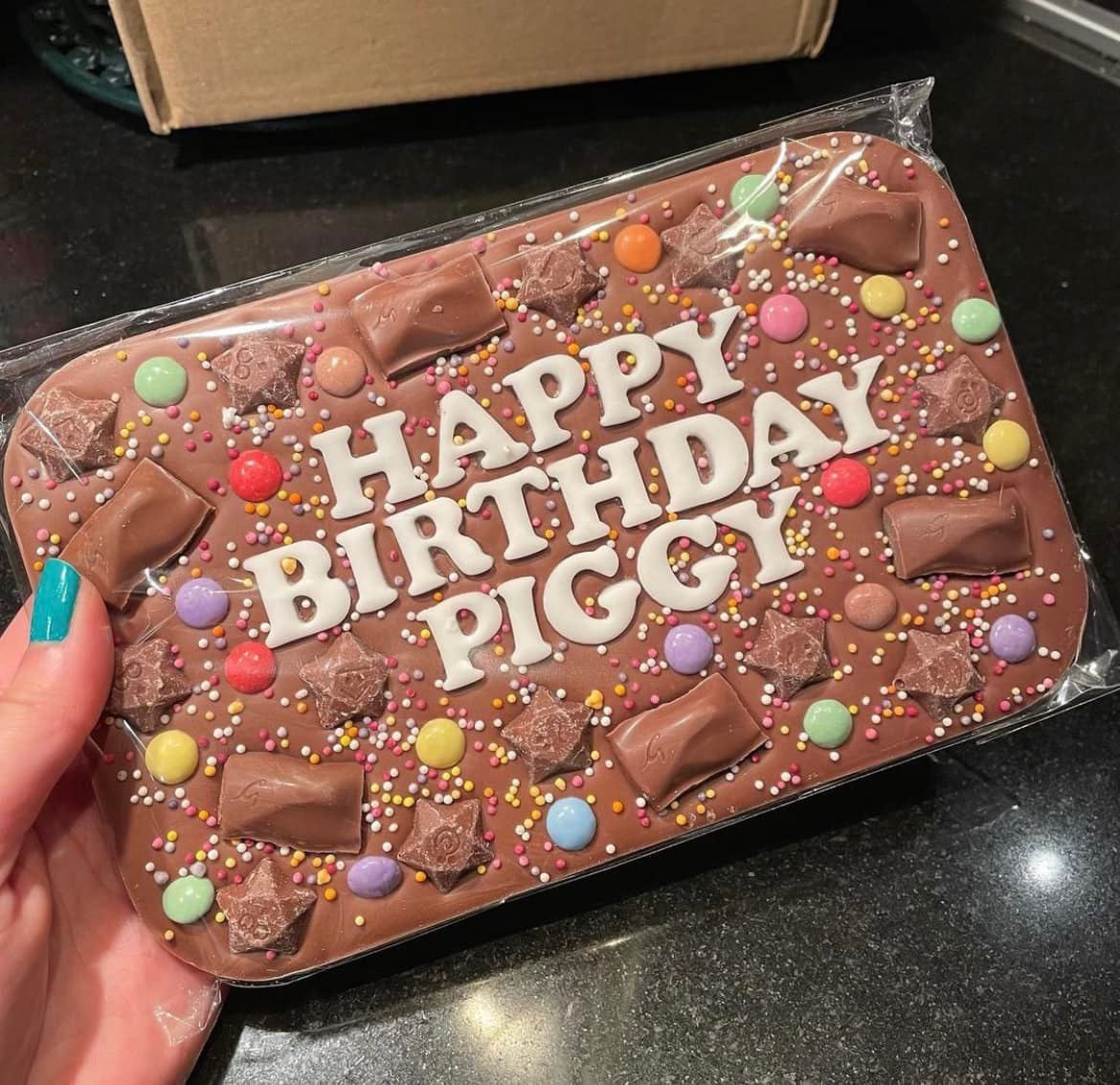 personalised chocolate slab TikTok viral original build your own slab