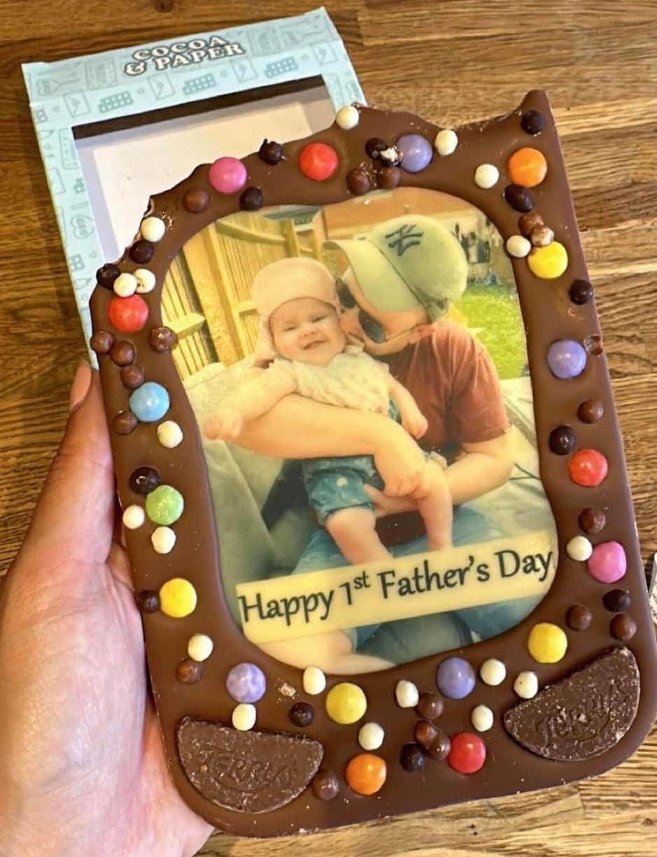 Edible Photo Personalised Chocolate Slab & Gift Box