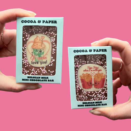 Valentine's Day Mini Pun Chocolate Bars Gift Boxed 10 designs