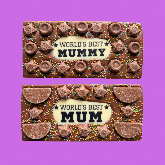 World's Best Personalised Belgian Milk Chocolate Bar & Gift Box 100g