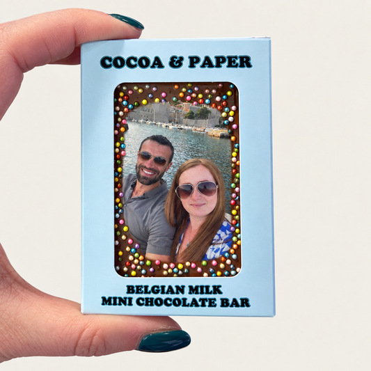 Personalised Photo Mini Belgian Chocolate Bars - Letterbox Friendly