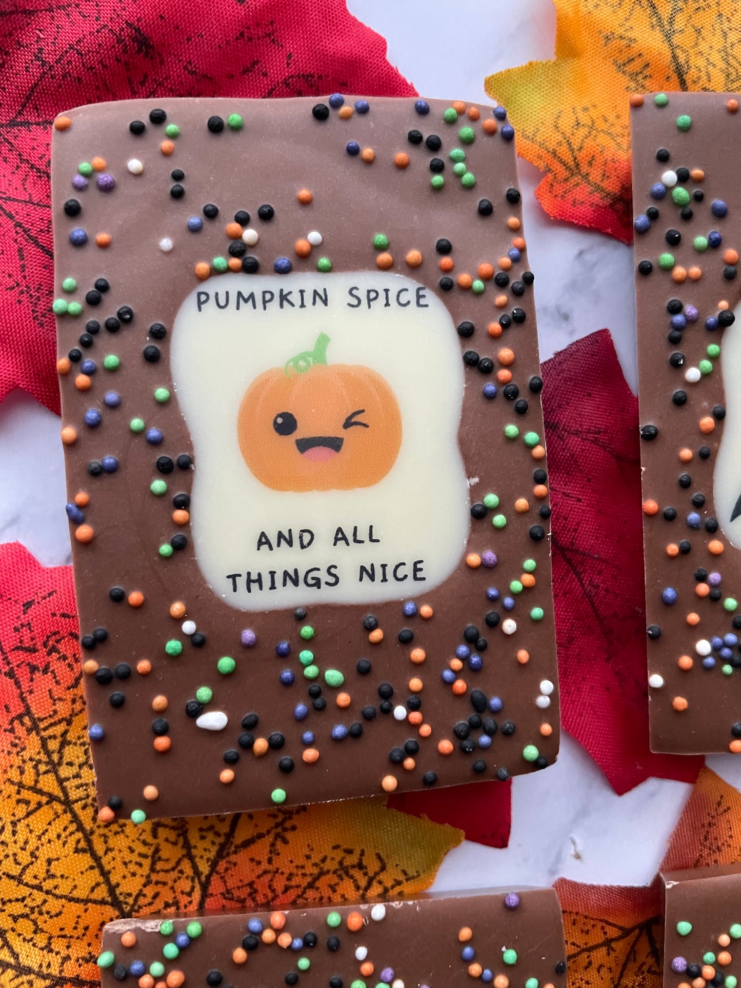Halloween Mini Pun Chocolate Bars
