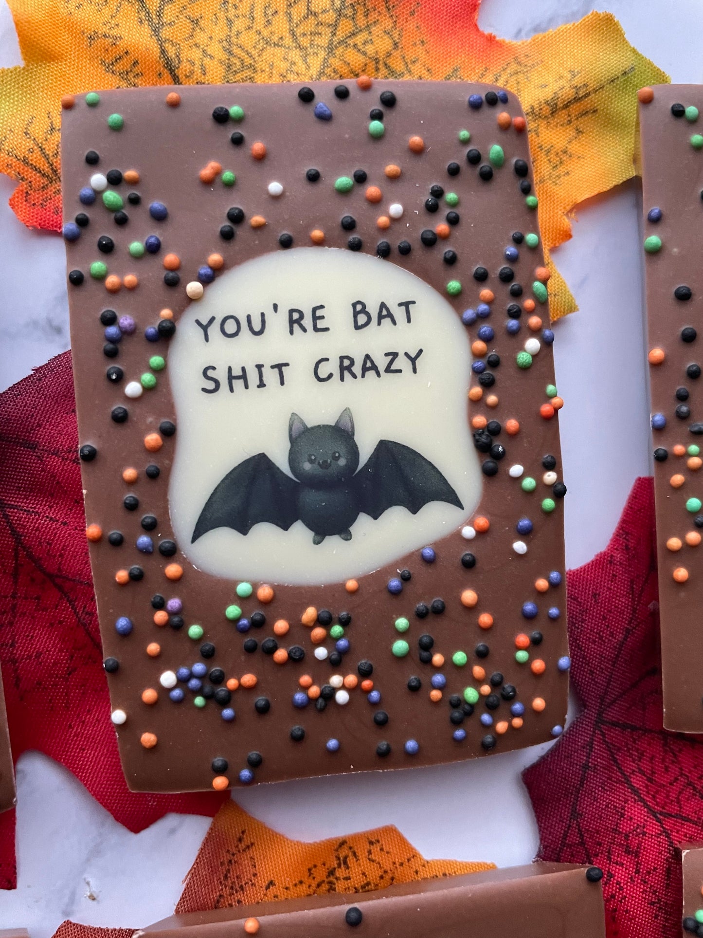 Halloween Mini Pun Chocolate Bars