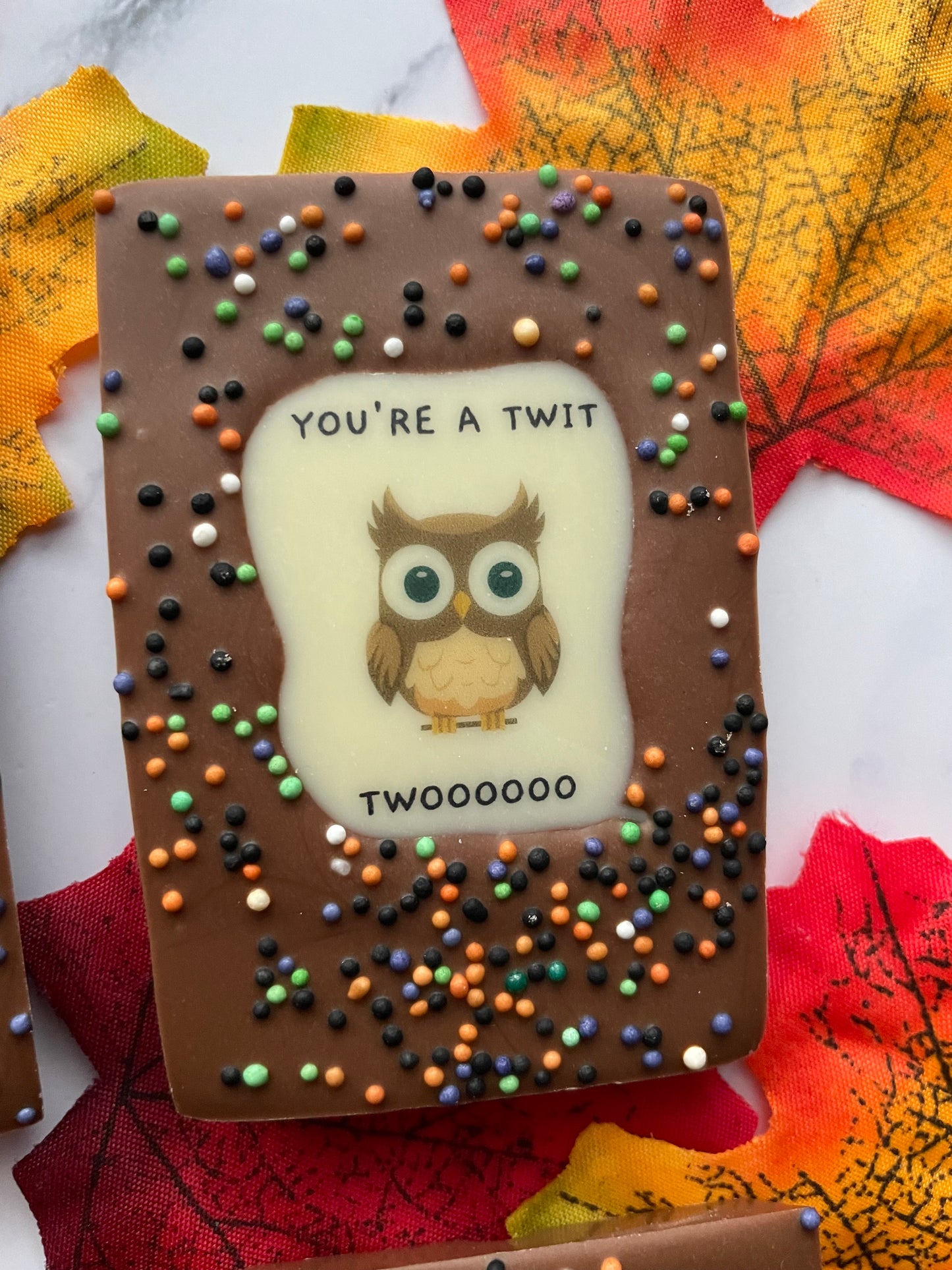 Halloween Mini Pun Chocolate Bars