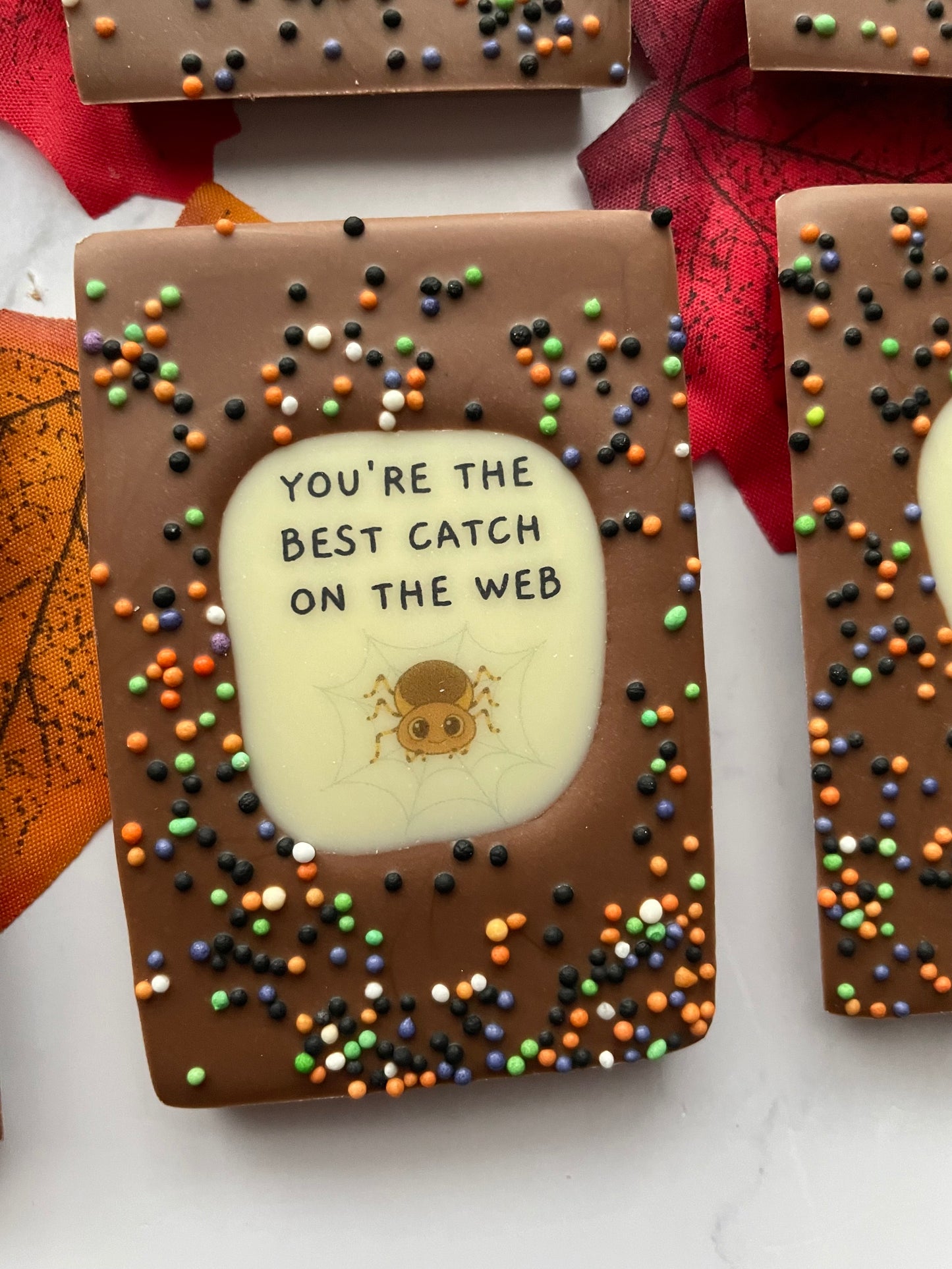 Halloween Mini Pun Chocolate Bars