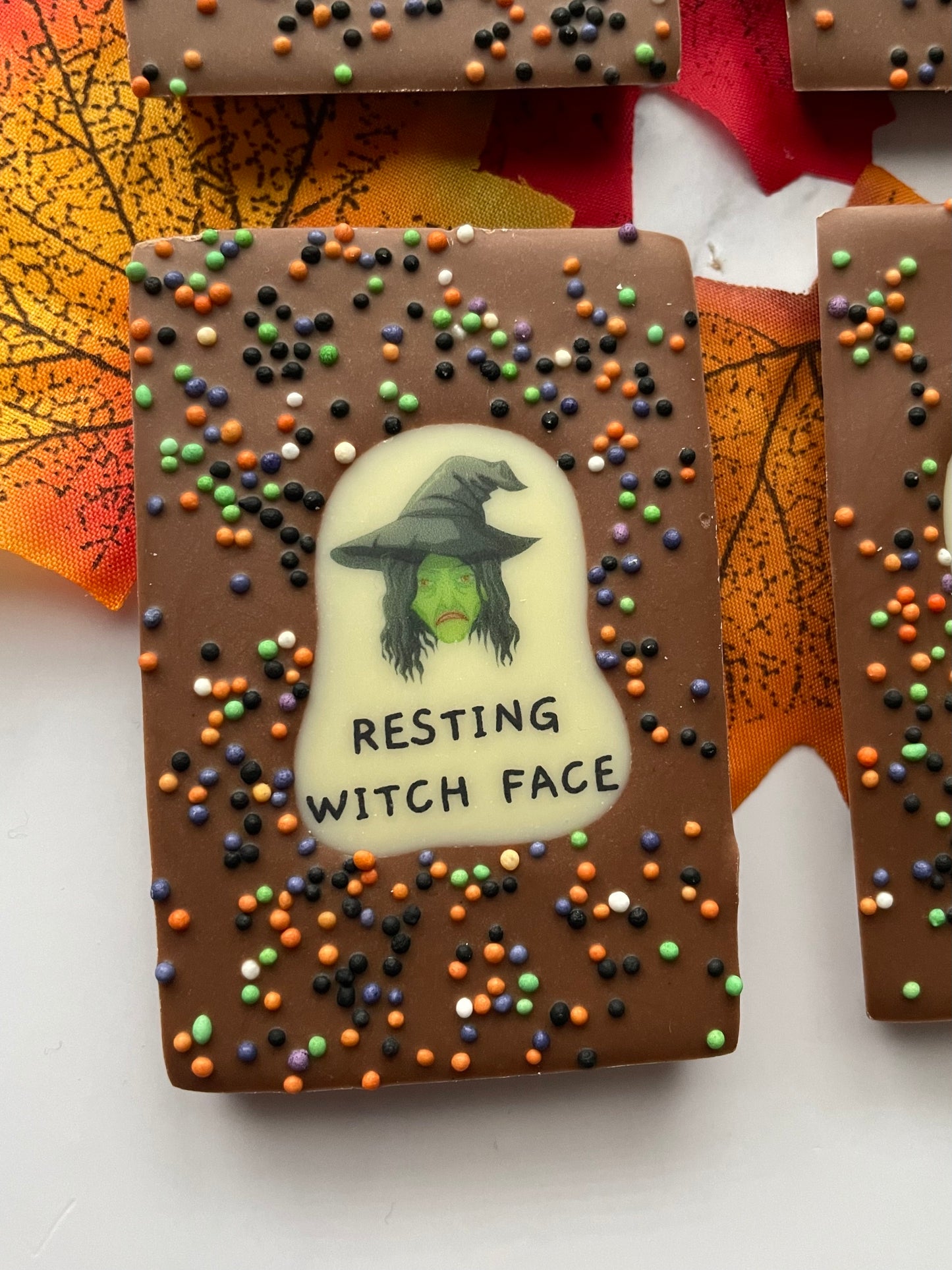 Halloween Mini Pun Chocolate Bars