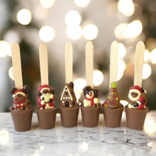 Assorted Christmas Hot Chocolate Spoons