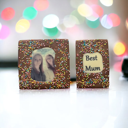 Personalised Text Mini Belgian Chocolate Bars - Letterbox Friendly