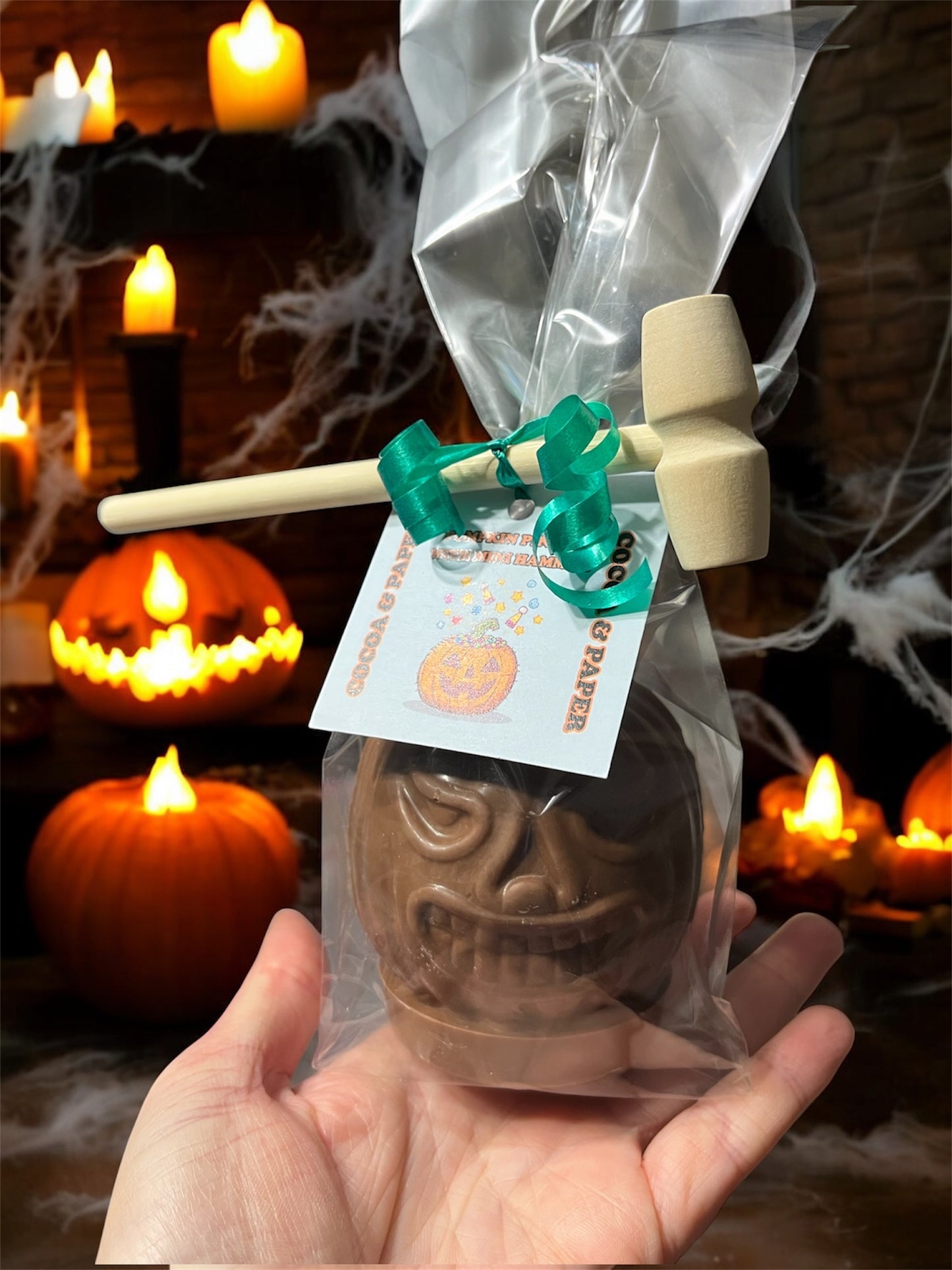 PUMPKIN PINATA with mini hammer