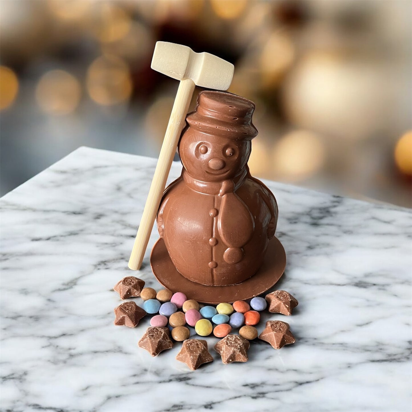 Snowman Piñata 200g with mini hammer