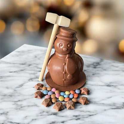 Snowman Piñata 200g with mini hammer