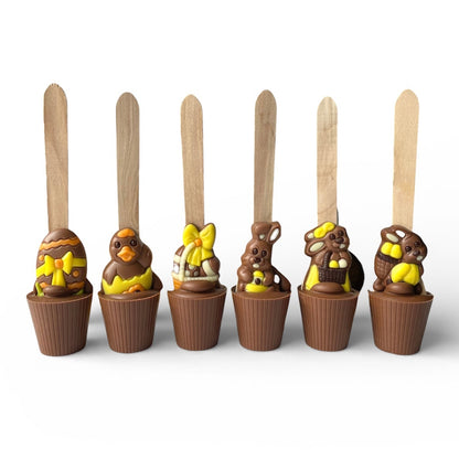 1x Easter Hot Chocolate Spoon Assorted Designs