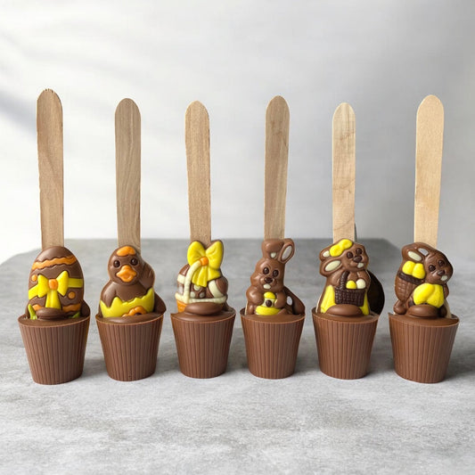 1x Easter Hot Chocolate Spoon Assorted Designs