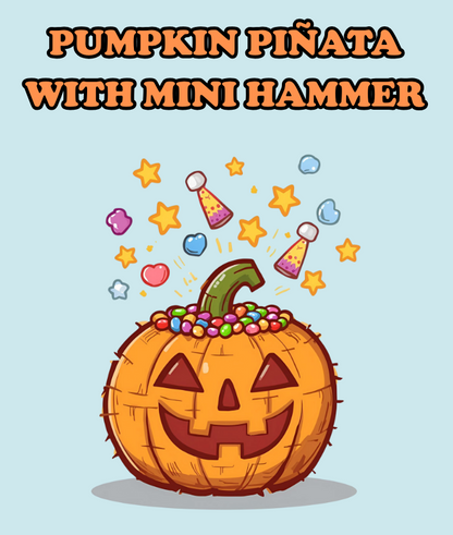 PUMPKIN PINATA with mini hammer