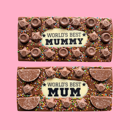 World's Best Personalised Belgian Milk Chocolate Bar & Gift Box 100g