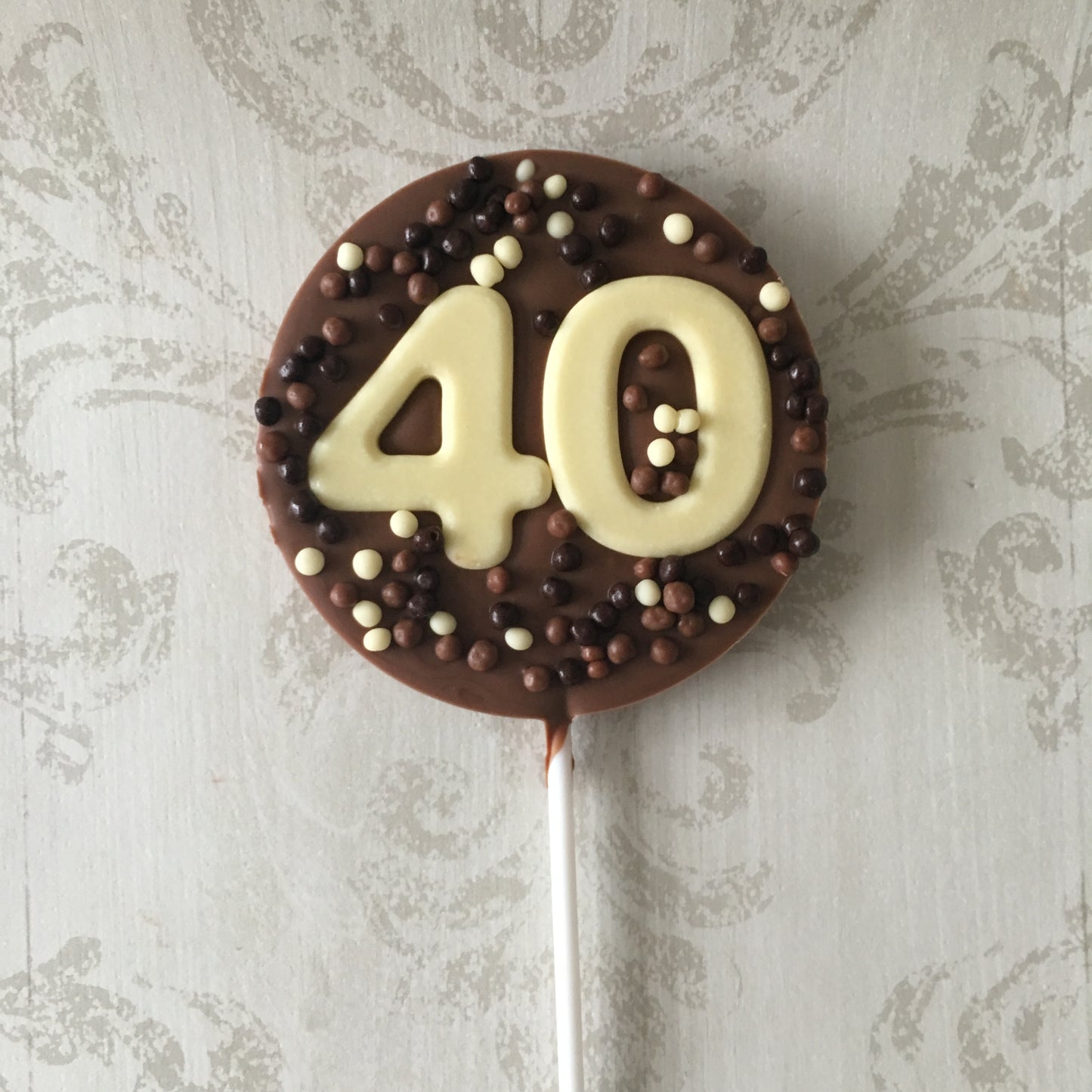 Number Age Large Chocolate Lollipops