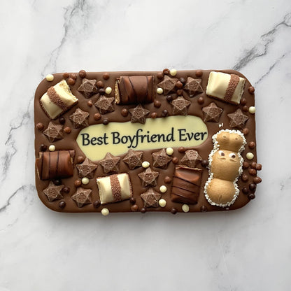 personalised chocolate slab TikTok viral original build your own slab