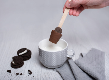 Handmade Belgian Hot Chocolate Spoon - various toppings
